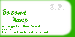 botond manz business card